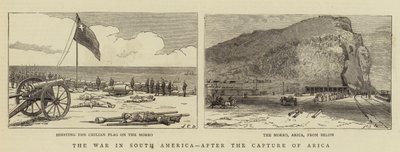 De oorlog in Zuid-Amerika, na de verovering van Arica door John Charles Dollman